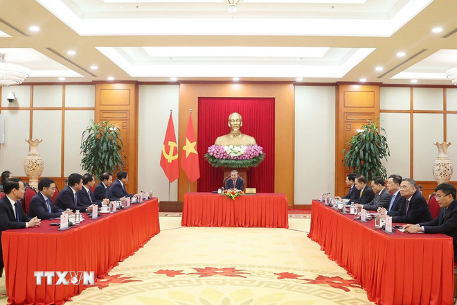 viet nam hoa ky tong bi thu to lam va tong thong hoa ky dien dam