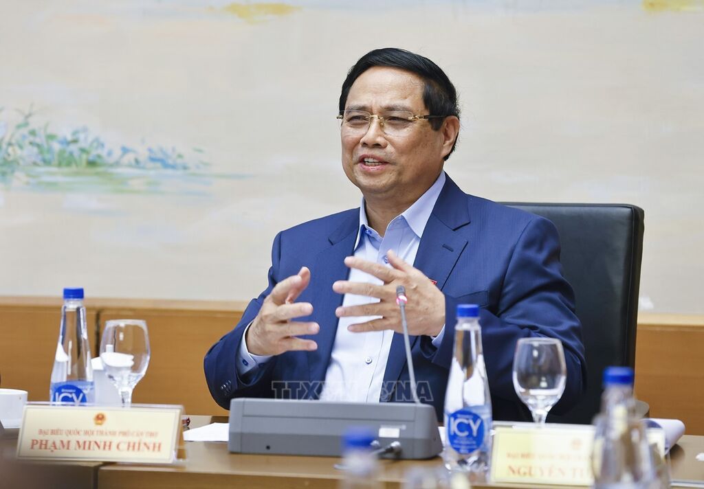 Kỳ họp thứ 10, Quốc hội khoá XV: Tăng hiệu quả ba đột phá chiến lược<br>第十五届国会第十次会议:提高三大战略突破口的实效性 1 195911 thu tuong chinh phu pham minh chinh dai bieu quoc hoi tp can tho phat bieu anh doan tan