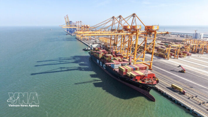 potal hai phong chuyen tau thuong mai dau tien chinh thuc cap ben tai cau cang so 34 7976668