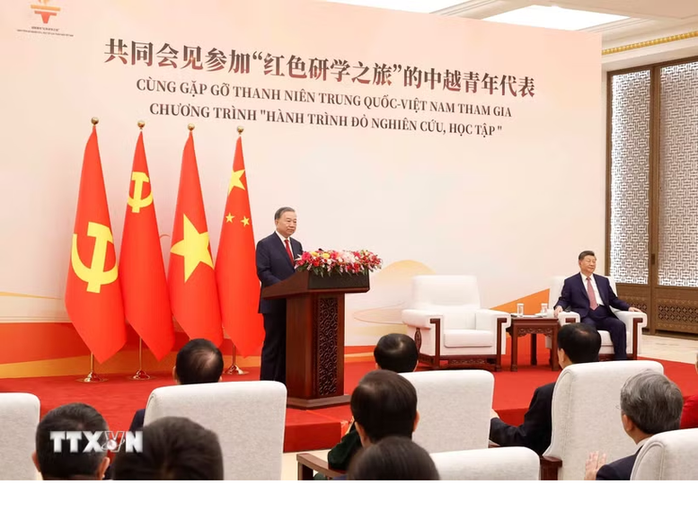 Tổng Bí thư, Chủ tịch nước Tô Lâm: Thanh niên tiếp tục là cầu nối quan trọng vun đắp tình hữu nghị Việt - Trung<br>越共中央总书记、国家主席苏林:青年继续是培育越中友谊的重要桥梁 1 6untitled 17762434331221760058202